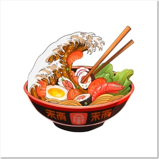 The Great Wave off Ramen T-Shirt Posters and Art